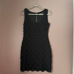 Guess Black Lace Mini Dress